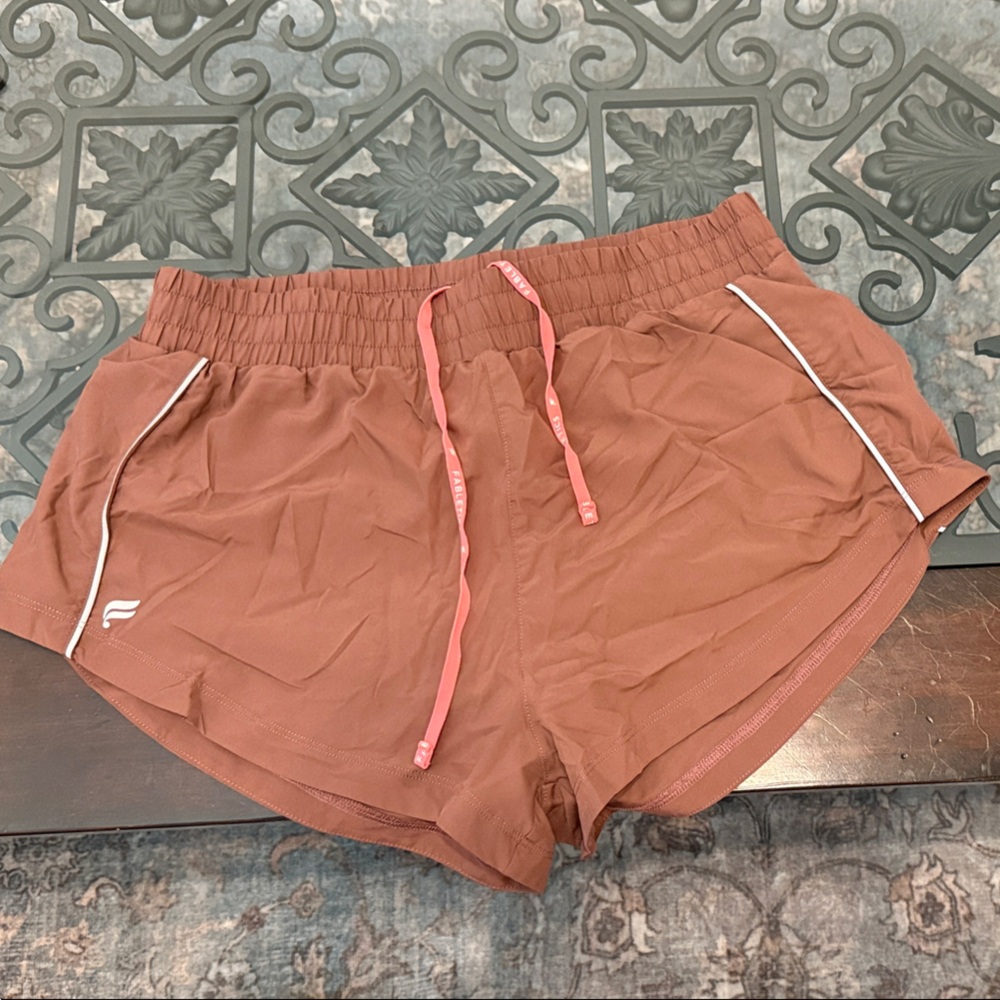 Fabletics Rust Athletic Shorts